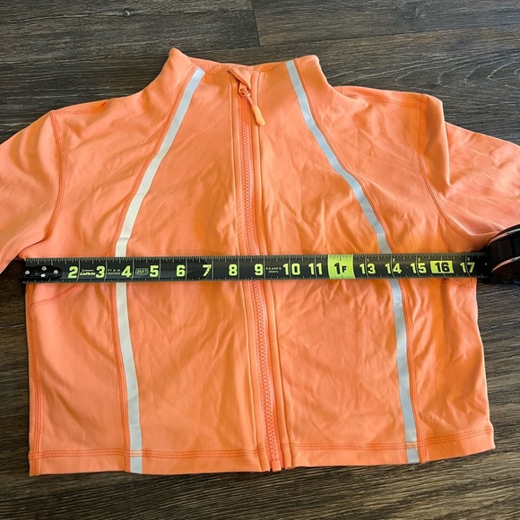 Noli Cropped Impact Jacket Orange Reflective Size Large - Picture 5 of 8
